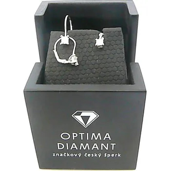 Prsten Klenoty Budín Diamantová souprava zlaté náušnice z bílého zlata a přívěsek - 1,3gr (Klenoty Budín Diamantová souprava zlaté náušnice z bílého zlata a přívěsek - 1,3gr)