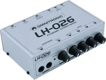 Mixážní pult Omnitronic LH-026 3 kanálový stereo mixážní pult