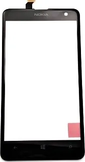 Náhradní kryt pro mobilní telefon NOKIA 625 Lumia dotyková deska + sklíčko black / černé