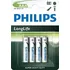 Článková baterie Philips baterie AAA LongLife zinkochloridová - 4ks, blister