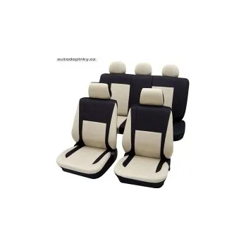 Potah sedadla Univerzální autopotahy typ Elegance barva černá/béžová (17-ti dílná sada pro celé auto)