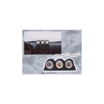 Autostyle držák budíků na palubní desku UNI provedení na všechny vozy -- ( určeno pro 3 měřiče o průměru 52 mm, materiál ABS černý plast ) SLEVA 5%