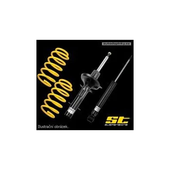 Tuning ST suspensions sportovní tlumiče s pružinami Audi A4 sedan typ (B5) motor 1,8i + 1,8 Turbo -- od roku výroby 2/99- ( snížení přední nápravy 55mm, zadní nápravy 30mm )