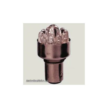 Autožárovka Autostyle LED žárovka 12V 11X POWER LED 21/5W patice BAY 15D -- barva osvětlení - červená SLEVA 20%