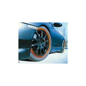 Samolepicí dekorace na vozidlo Barevné proužky na kola Foliatec 6mm - barva oranžová SLEVA 3%