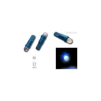 Autožárovka LED žárovky typ T5 (patice W2x4.6d) konvexni bodové světlo barva osvětlení modrá SLEVA 10%