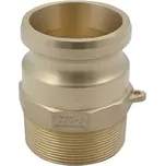 Vsuvka s vnějším závitem 2 1/2" Kamlok, DN65 mosaz