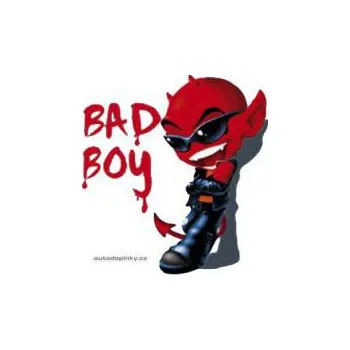 Samolepicí dekorace na vozidlo Samolepky na auto design Diabolic Bad Boy (rozměr 12x11cm) SLEVA 5%