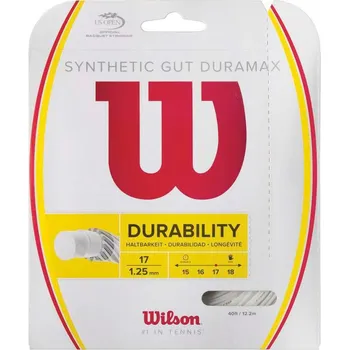 Struna na výplet tenisové rakety Tenisový výplet WILSON SYNTHETIC GUT DURAMAX 17