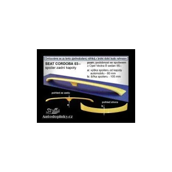 Tuning Zadní spoiler křídlo Seat Cordoba -- od roku výroby 02-