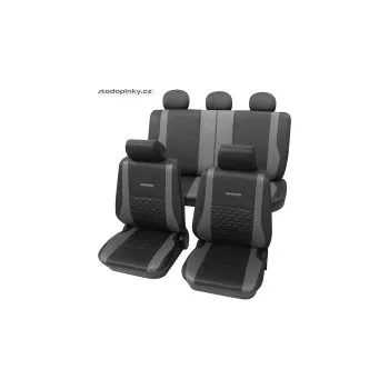 Potah sedadla Univerzální autopotahy typ Exclusive barva černá/šedá (17-ti dílná sada pro celé auto)