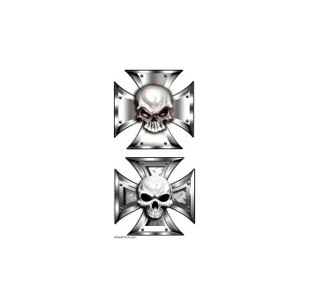 Samolepicí dekorace na vozidlo Samolepky na auto design Skill in Iron Cross (rozměr 8x8cm) SLEVA 5%