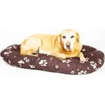 Polštář ovál bavl. Tlapka hnědo/béžová 120 cm