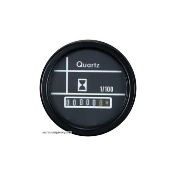 AUTOSTYLE Classic měřič motohodin -- montážní průměr 52 mm -- bílé osvětlení čísel
