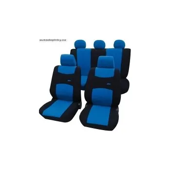 Autopotah Univerzální autopotahy typ Colori barva černá/modrá (11-ti dílná sada pro celé auto)