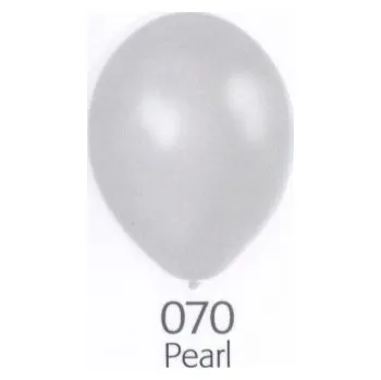 Balónek Balónek bílý metalický 070 Belbal 1100070