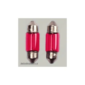 Autožárovka Autostyle žárovka 12V 10W patice SV 8,5 SUFIT 11x38mm -- barva osvětlení - červená SLEVA 5%