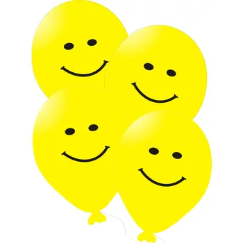 Party dekorace Balonky s potiskem smajlik 5ks žluté Balonky.cz 1411108