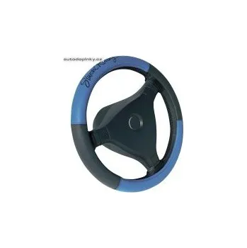 Potah na volant Potah na volant design TROPHY 1 (eko kůže) barva modrá/černá - pro volanty o průměru 37-39cm