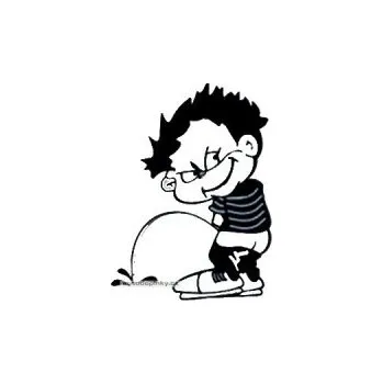 Samolepicí dekorace na vozidlo Samolepky na auto design Bad Boy I barva černá (rozměr 14,5x13cm) SLEVA 5%