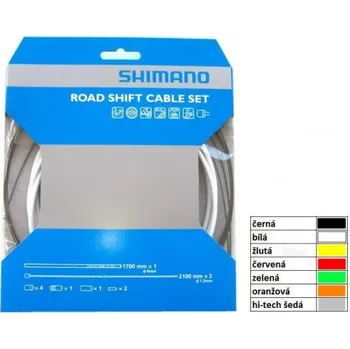 Lanko pro jízdní kolo SHIMANO Bowdeny + lanka řazení Dura Ace 7900 (Y600980) Barva: bílá