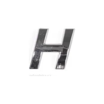 Samolepicí dekorace na vozidlo Znak 3D PLASTIC chrom samolepící H SLEVA 5%