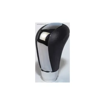 Hlavice řadicí páky Autostyle madlo řadící páky UNI Type M7 kůže - barva černá/ALU SLEVA 5%