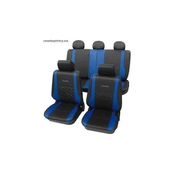 Potah sedadla Univerzální autopotahy typ Exclusive barva černá/modrá (17-ti dílná sada pro celé auto)