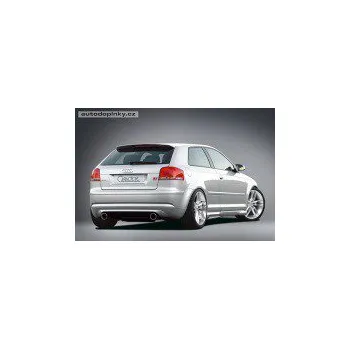 Tuning CARACTERE zadní spoiler pod nárazník se dvěma koncovkami výfuku Audi A3 8P 2,0 Turbo -- od roku výroby 2004-