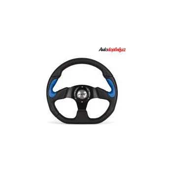 Tuning Sportovní volant X2 průměr 330mm PUR - barva černá/modrá