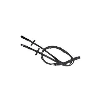 Otěže kožené, černé 1 ks