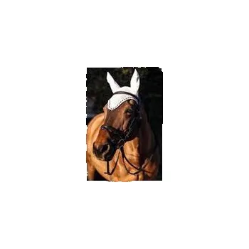 Koňská maska proti hmyzu Ochrana uší proti hmyzu černá