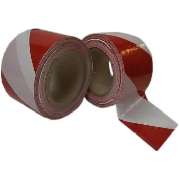 Výstražná páska Páska nelepící červeno-bílá, výstražná, 75mm x 200m