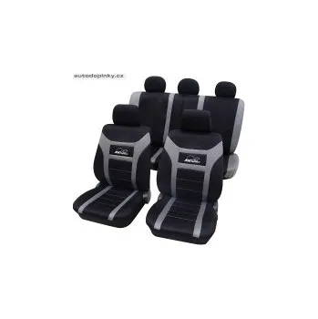 Potah sedadla Univerzální autopotahy typ Super-Speed barva černá/šedá (11-ti dílná sada pro celé auto)