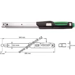 Momentový klíč Stahlwille 130-650Nm Upínač 14x18mm Manoskop 730N, kalibrační list