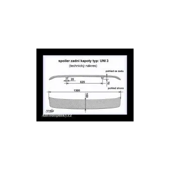 Tuning Zadní spoiler křídlo Mazda 323 sedan -- rok výroby 89-94