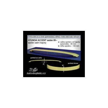 Tuning Zadní spoiler křídlo Hyundai Accent sedan -- od roku výroby 00-