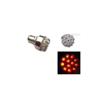 Autožárovka LED žárovka typ T25 (patice BA15S) 12xLED barva osvětlení oranžová SLEVA 10%