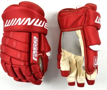 Hokejové rukavice Winnwell Pro Stock SR červená-bílá 14"