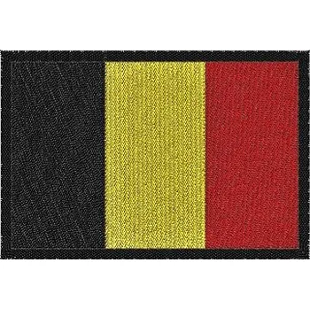 Nášivka Pelisport Nášivka Belgická vlajka 6 x 4 cm