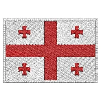 Nášivka Pelisport Nášivka Gruzijská vlajka 6 x 4 cm