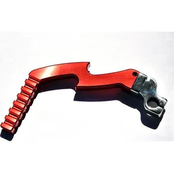 Startovací páka nožní CNC, červená