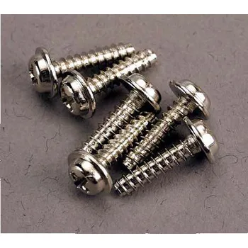 RC vybavení Traxxas vrut křížový 3x12mm hlava s límcem zink. (6)