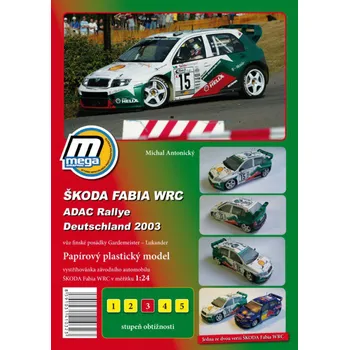 Papírový model 1:24 Škoda Fabia WRC (Rally Deutschland 2003) - vystřihovánka