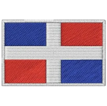 Pelisport Nášivka Dominikánská vlajka 7,5 x 5 cm