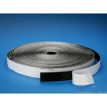 Zip Suchý zip černý 20mm - samolepící - 1m