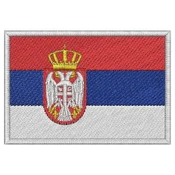 Nášivka Pelisport Nášivka Srbská vlajka 6 x 4 cm