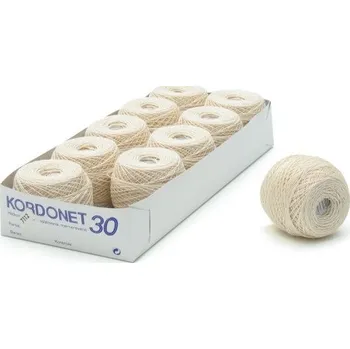 Příze Kordonet č. 30 - bílá