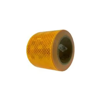 Reflexní páska - žlutá, pevný podklad, 1 bm