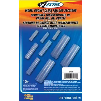 RC model ostatní Estes vložky plastové čiré sada (3 x 3)